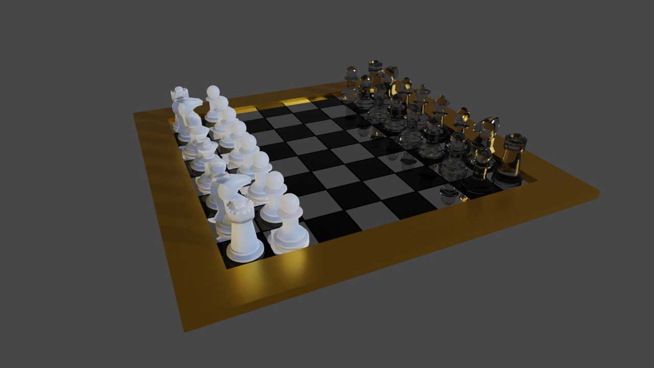 チェスボードのレンダリング